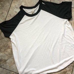 cold shoulder t shirt